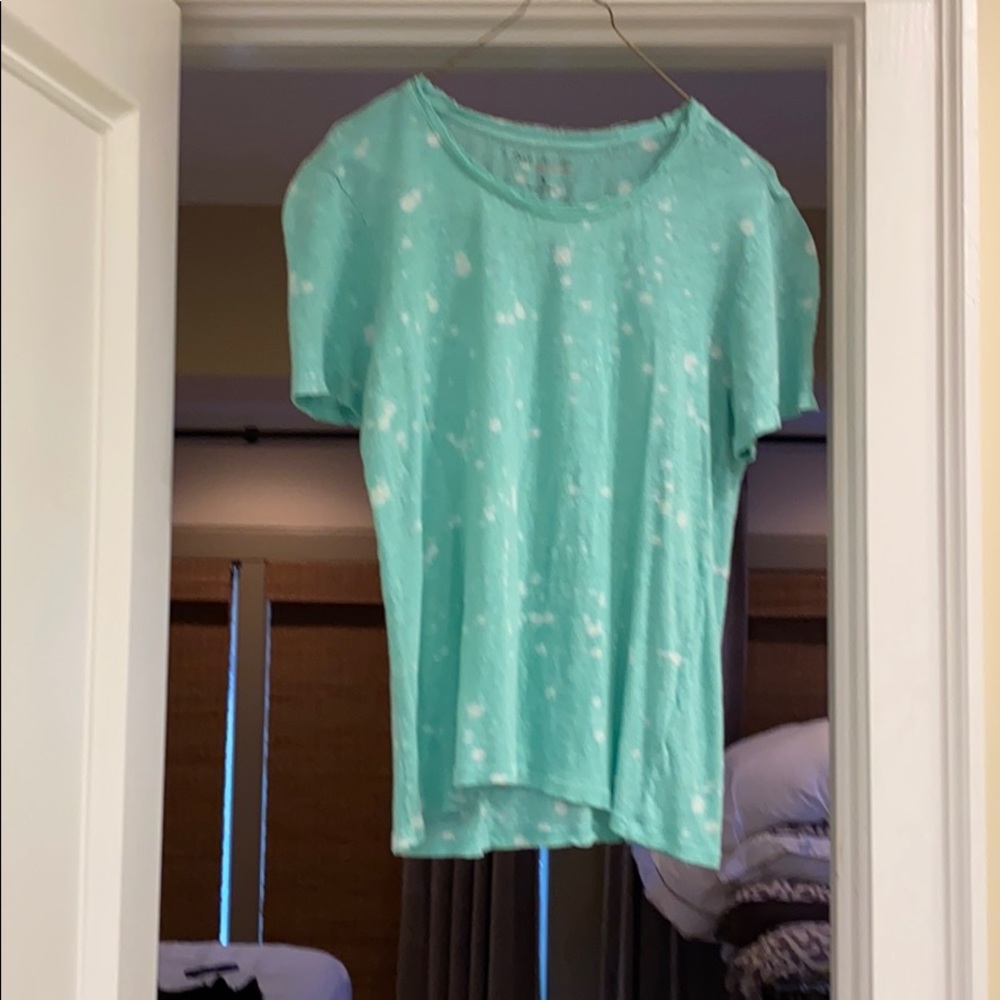 Blue green rugged t shirt